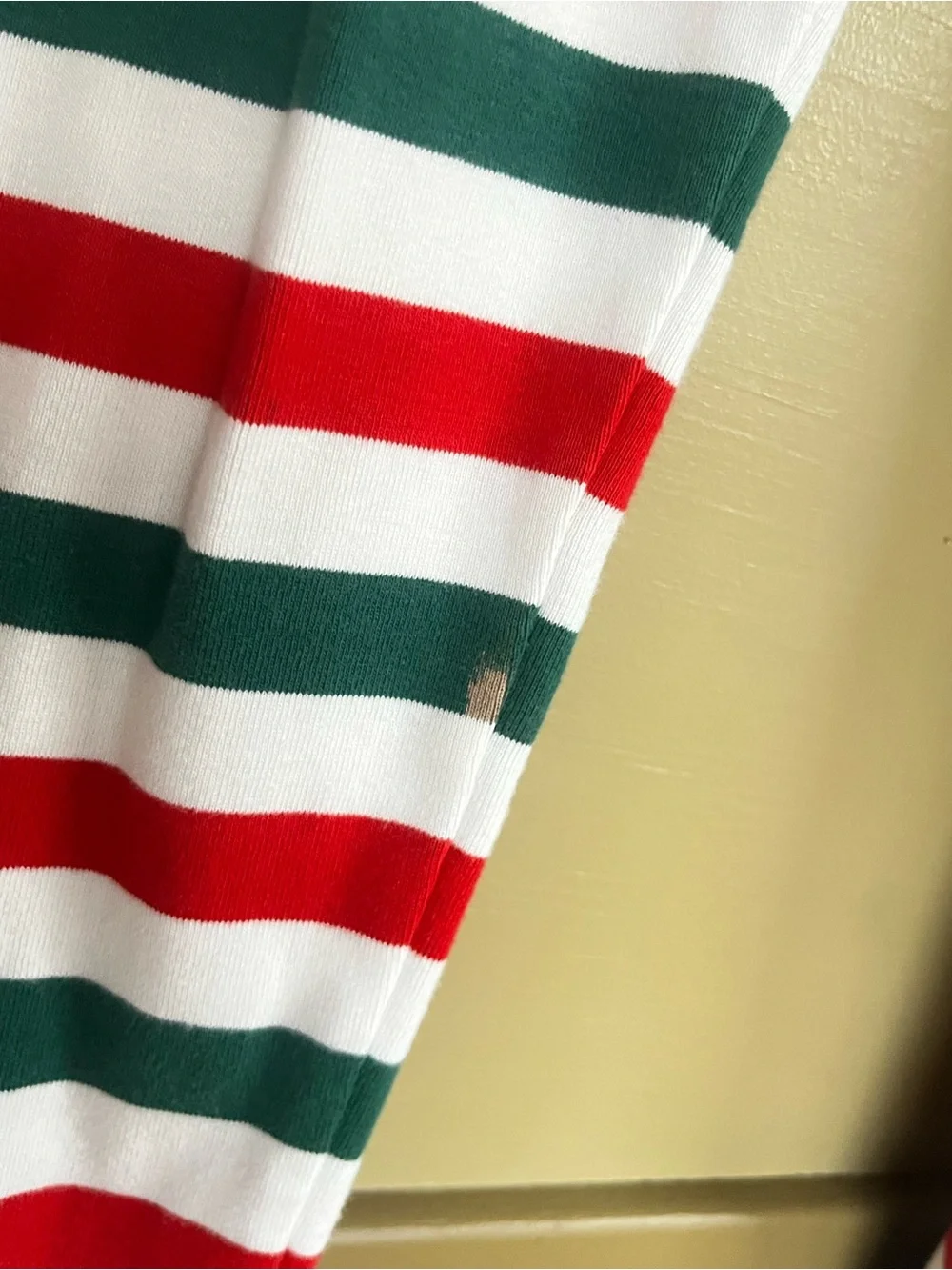 Crewcuts Striped 2 Piece Pajamas size 14 pink red green white Christmas holiday